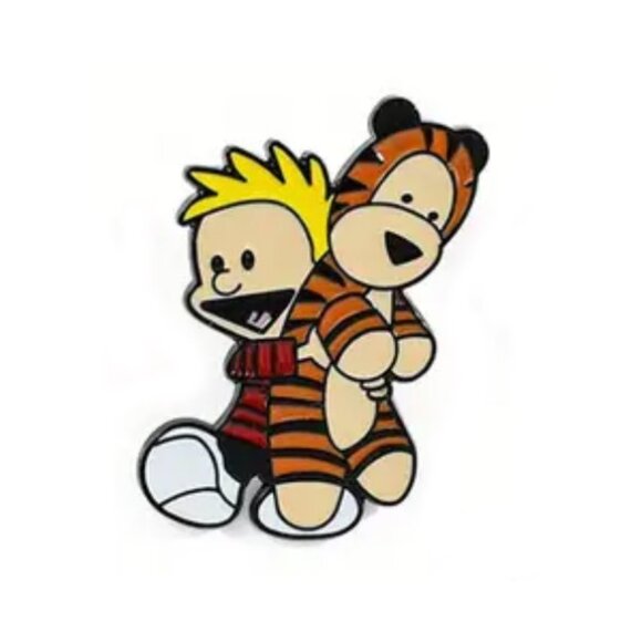 Calvin & Hobbes Cartoon Collectible Enamel Pin NEW!  Hobbes Stuffie 835 - Picture 6 of 6
